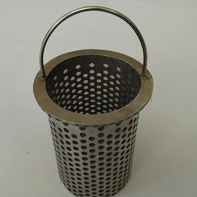 Stainless Steel Woven Mesh Filter Cylinder with Perforated Metal Supporting