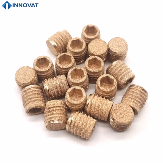 Tipo pneumático do cone do filtro dos silenciosos do ar do silencioso de cobre de bronze de bronze aglomerado